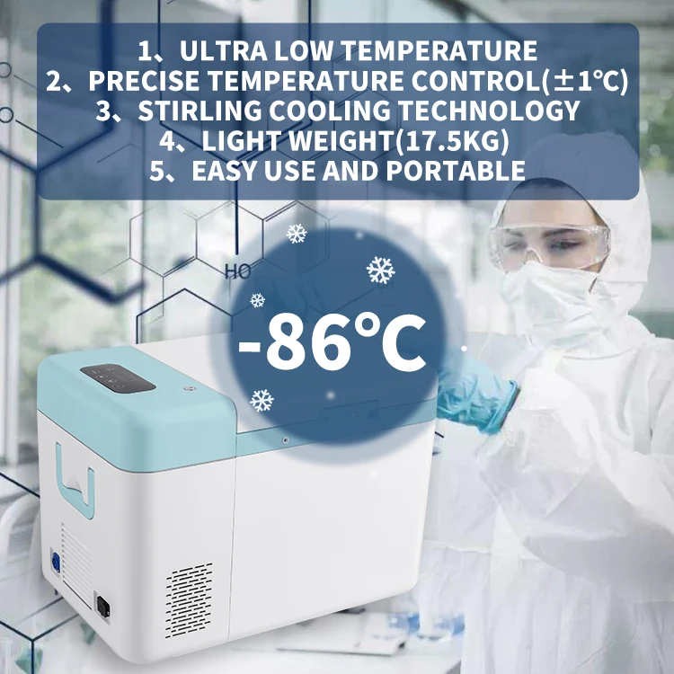 Refport FRIDGE -86C portable fridge medical cold chain freezer medical storage 12v/24v mini freezer