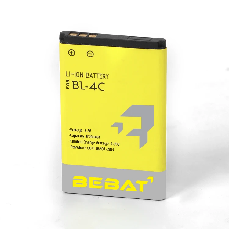 890 Mah Bl-4c Replacement Lithium Battery Rechargeable Mobile Accessories For Nokia 7370 6100 6300 6260