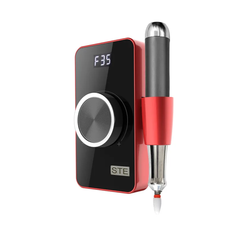Coreless Motor 35000RPM Rechargeable Nail Drill Machine for Manicure Pedicure Portable Polisher Electric File Machine