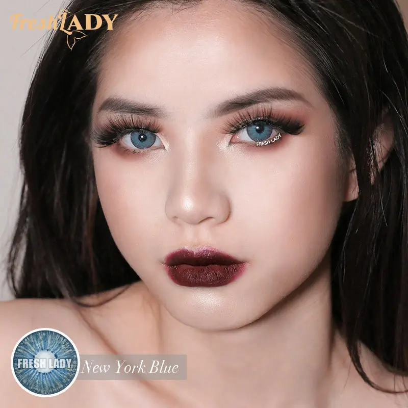 Liangguo Fresh Lady N New York коллекция нормальный диаметр серый цвет контактные
