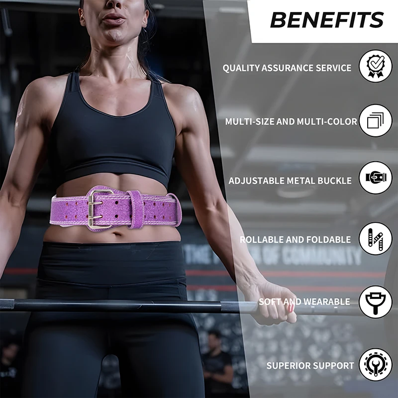 MKAS Sparkly Weight Lifting High Quality Powerlifting Training Fitness Gym Workout Lifting Belt Gym Weightlifting Belt