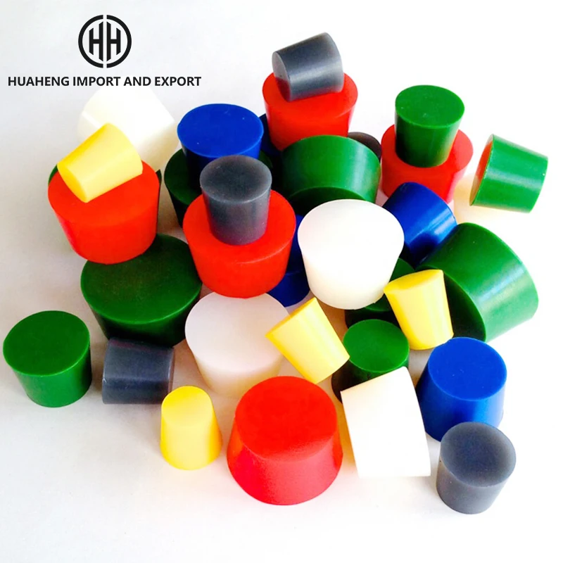 Customized Manufacture Wear Resisting Rubber Hop Tapered Silicone Rubber Plug Rubber Silicone Stopper