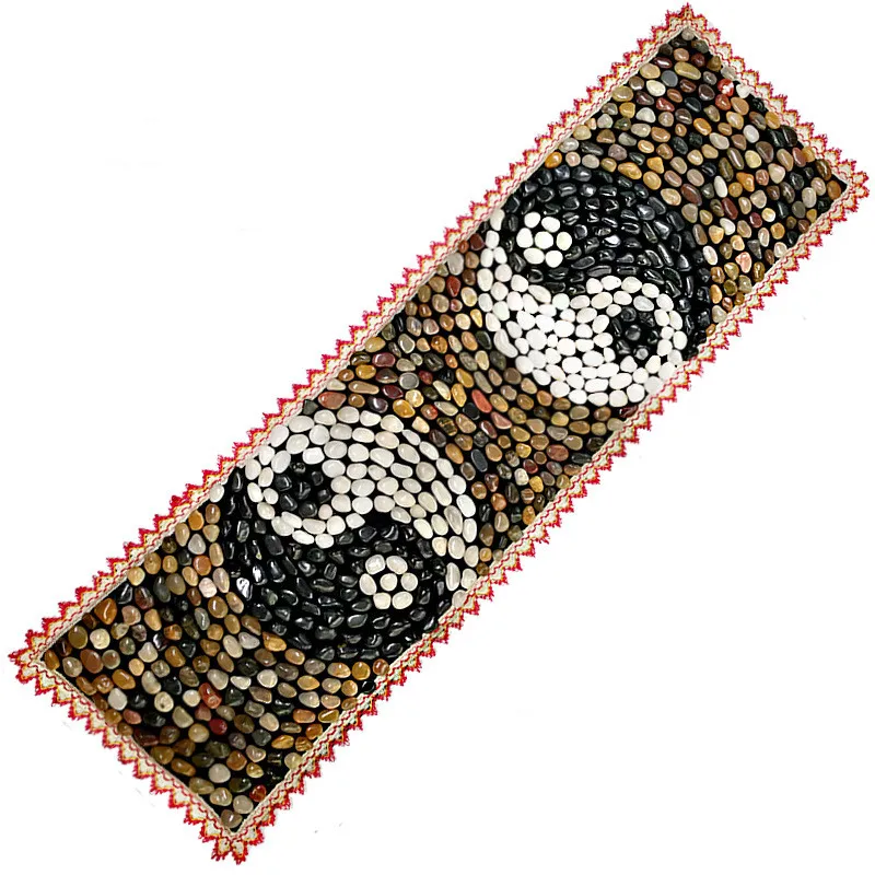 Индивидуальные галька машина для лечения иглоукалыванием Здоровый Массаж ног коврик натурального камня матрас массажер