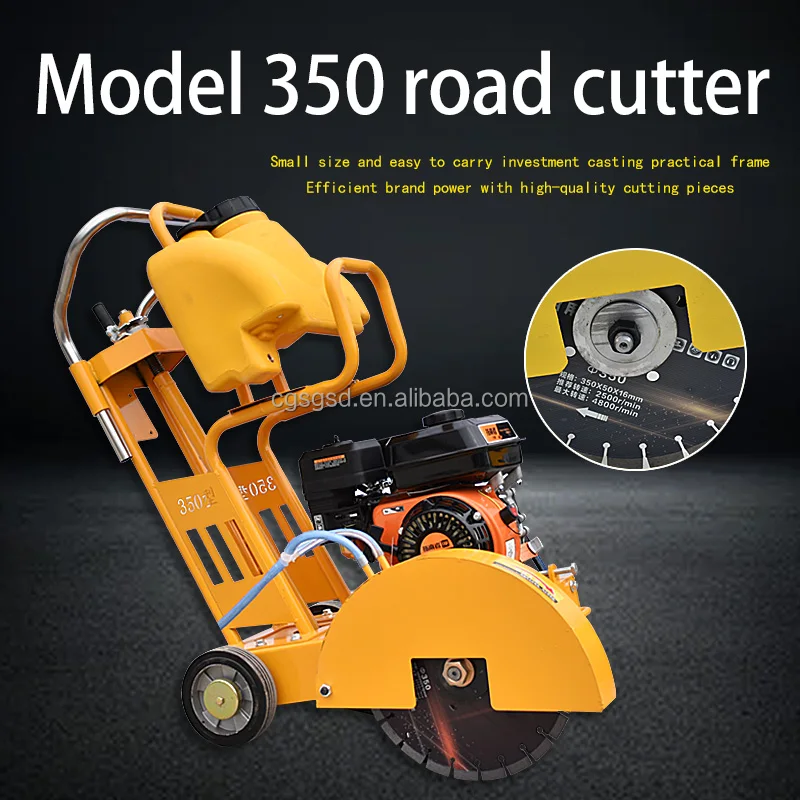 High effective Concrete cutter 8cm cutting depth durable with Honda Loncin engine Handhold Asphalt Concrete floor saw