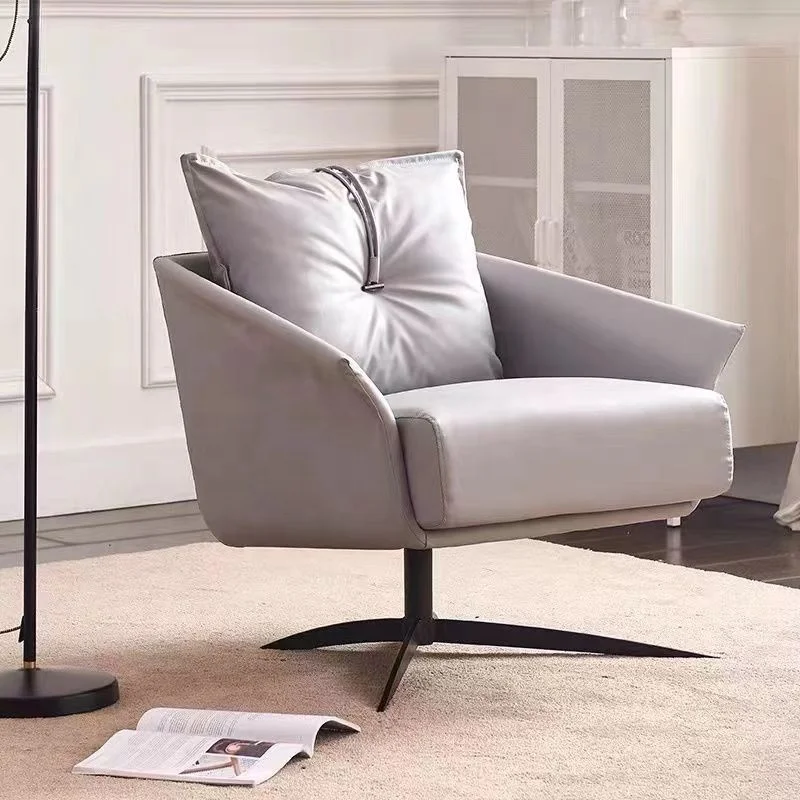 Роскошный светлый диван для гостиной одноместный современный простой балкона