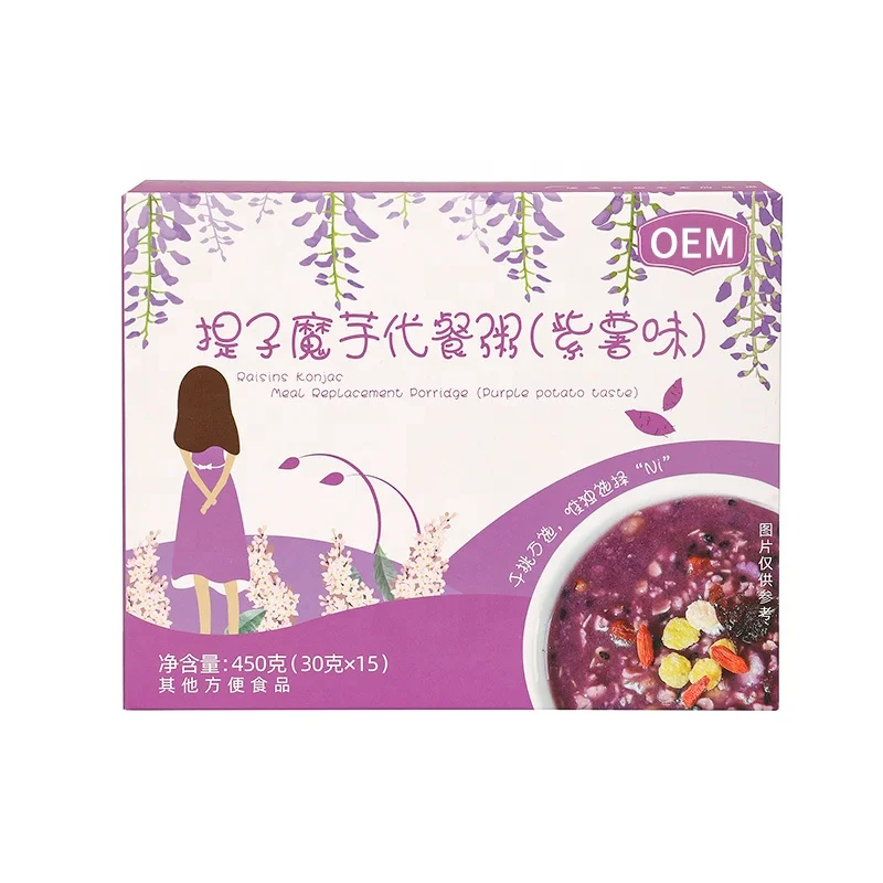 Brand New Product dried fruit and konjac replacement Congee(purple sweet potato) With factory Outlet