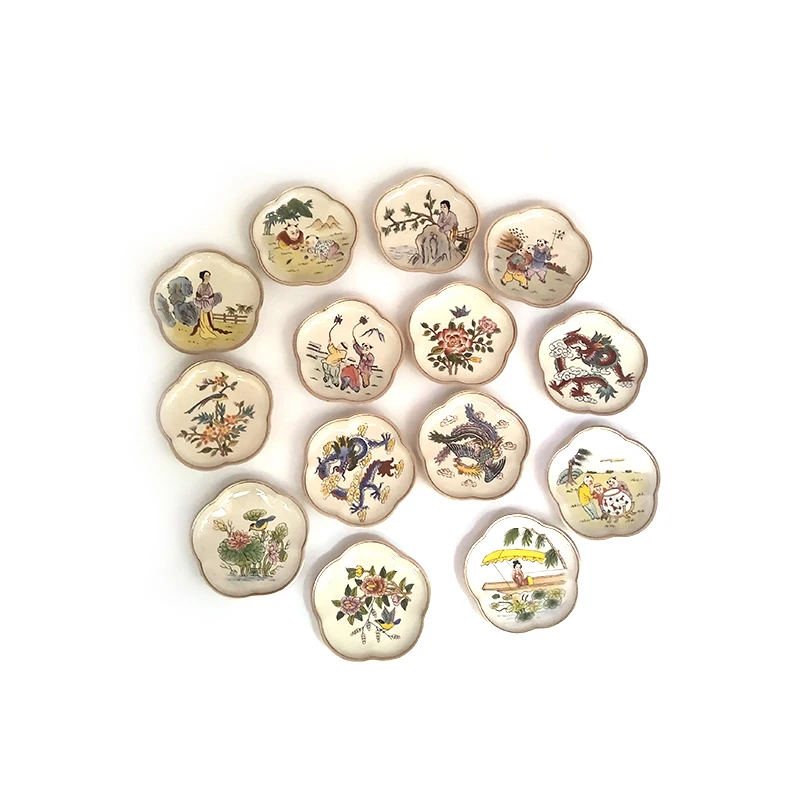 Chinese Art Collectibles Home Decoration Gifts Chinese Cloisonne Plate