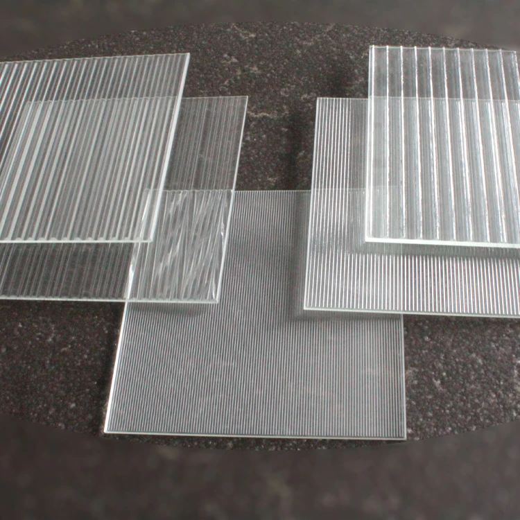 China Factory Wholesale Price Decorative Transparent Tempered Ribbed Reeded Moru Wave Fluted Art Figured Textured Sheet Glass