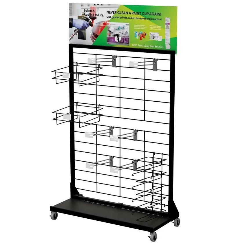 Metal Shop End Cap Stand Display Shelf Supermarket Display Shelf