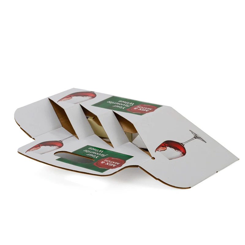 China Wholesale Price Custom Wine Box 6 Pack Wine Beer Champagne Bottle Paper Gift Packaging Cardboard Boxes Big