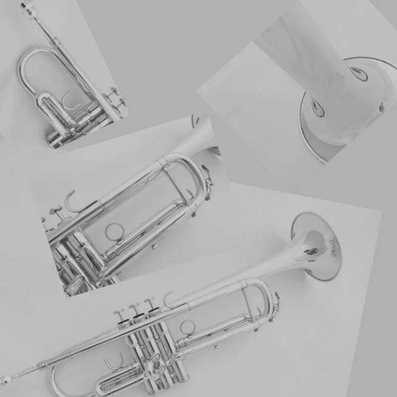 Good quality factory price professional silver color Nickel silver alloy cheap copper pipe custom BB trumpet