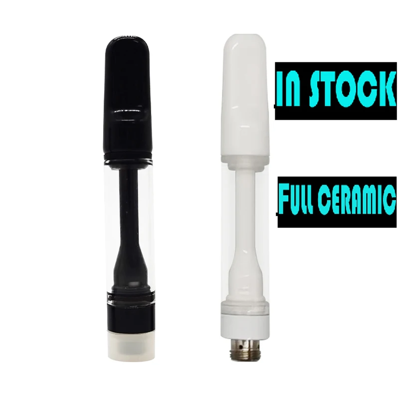 
Factory Direct Wholesale E cigarette cbd atomizer 510 thread 0.5ml--1.0ml vape pen empty cartridge Full ceramic Cartridge 
