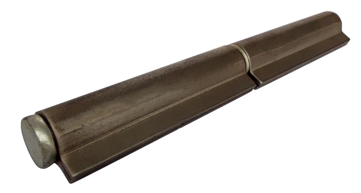 Round bar solid steel hinges barrel hinges weld on bullet hinge