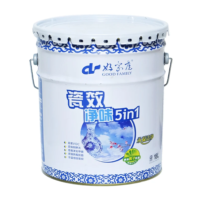 
hight quality latex paint anti-microbial Porcelain effectual clean taste waterproof interior wall paint 