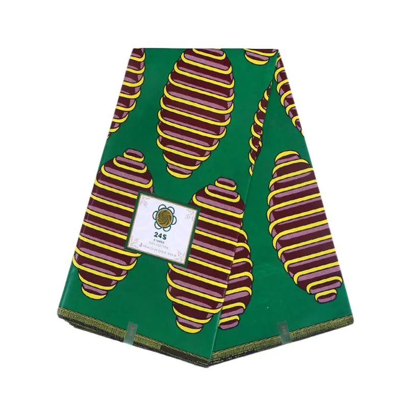 21S 100% Cotton ankara african wax prints fabric for garment