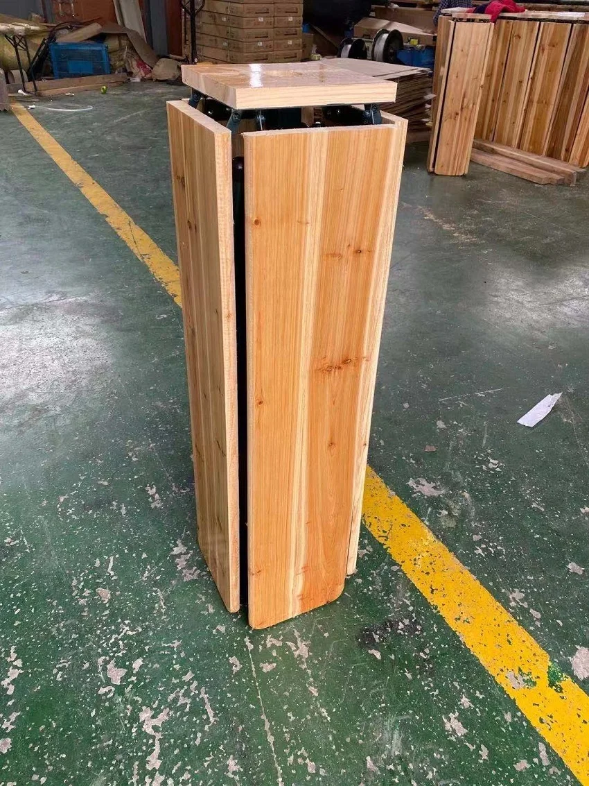 Manufacturer 220cm Portable Outdoor Garden Dining Folding Wooden Cross Beer Table