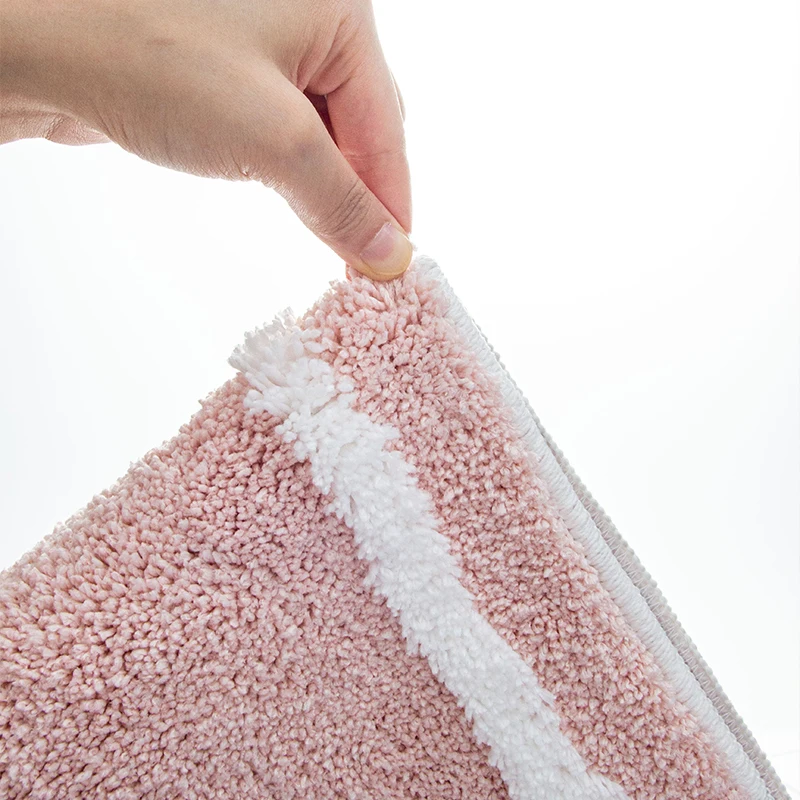 High quality comfort Shaggy Microfiber Bathroom absorbent Mat Non Slip Printed Door Mats washable bath Floor Rug