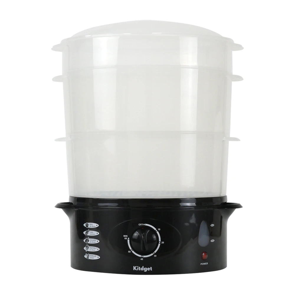 Hot Sales Wholesale Cuisseur A La Vapeur 3 Layers Plastic Electric Steamers Hot Pot Fish Electrical Food Steamer  For Cooking