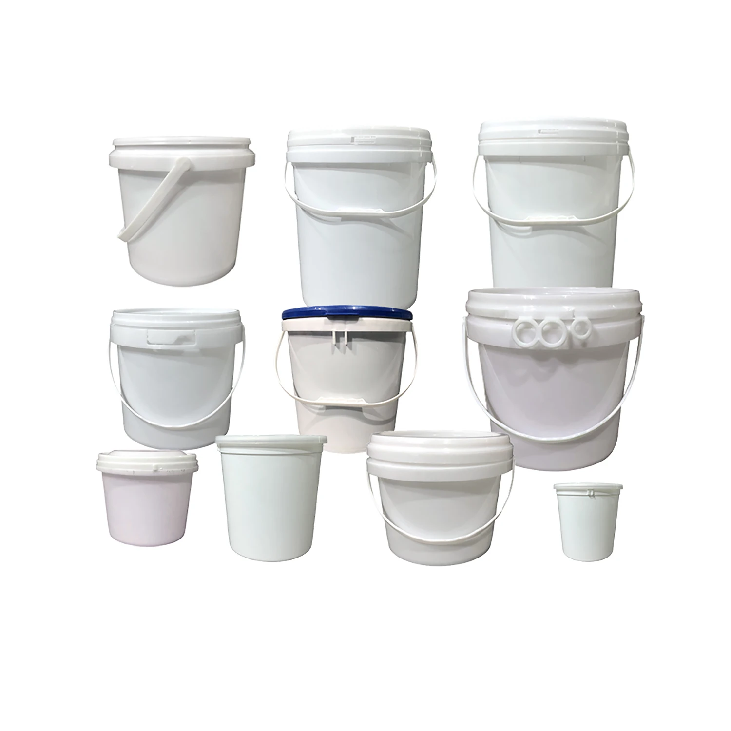 Wholesale Custom Printed Label Cheap Pp Plastic 20 Liter Storage Plastic Bucket Oval Pail Paint Bucket Chemical Barrel