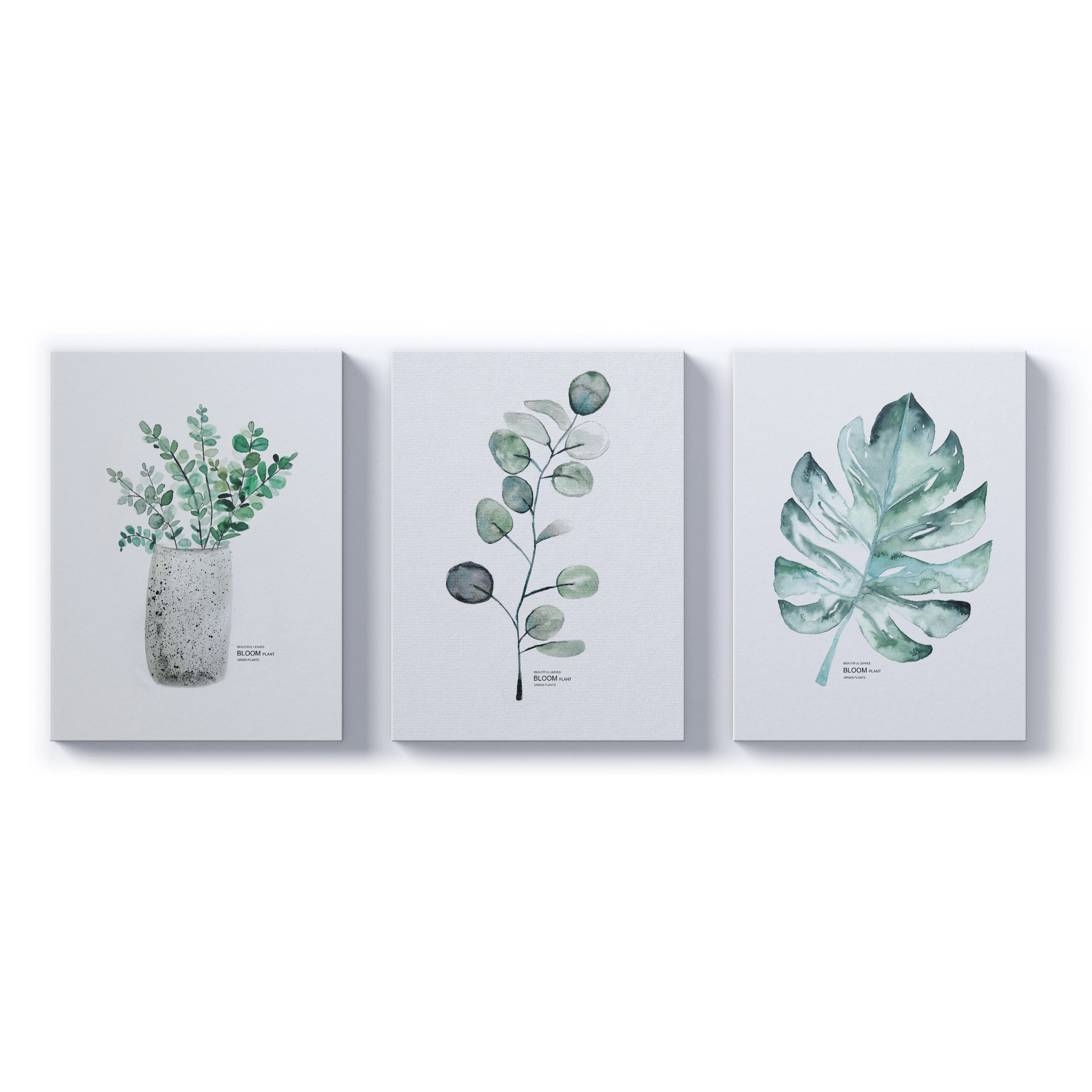 Fresh Style Wall Hanging Decorative Painting Home Decoration Flowers Painting Put Set 3 Pictures By Numbers Kits Hand Painted