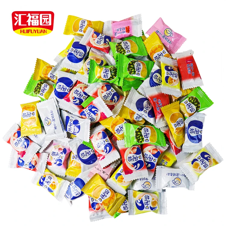 
Wholesale chewy fruit flavor caramel toffee candy 