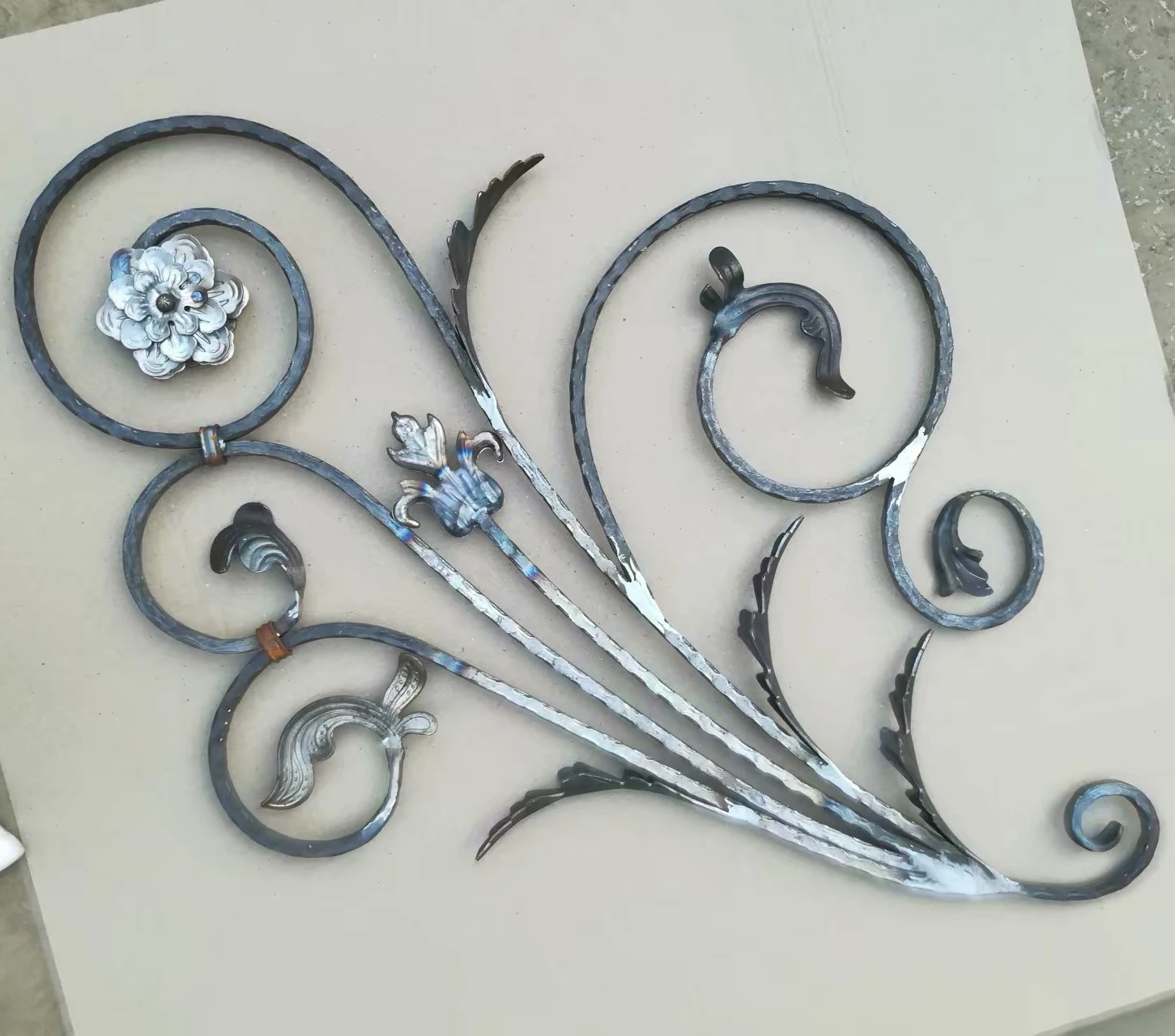 OUYA Ornamental Wrought Iron Railing Rosette Panels