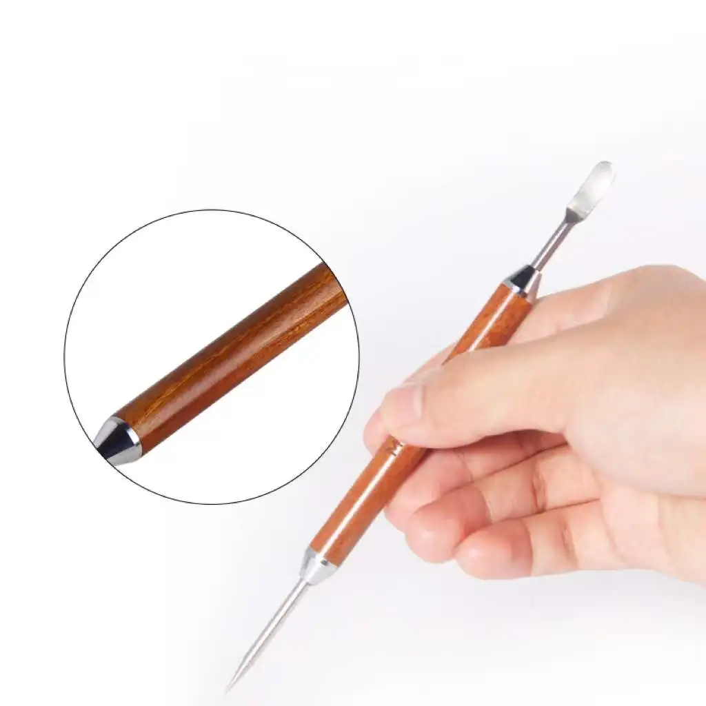 Художественная ручка для бариста кофе латте украшение из нержавеющей стали домашний кухонный инструмент с иглой древесины