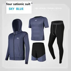New Arrival Man Clothes Stretch Fast Dry Gym Training Running High Collar Sportswear Long Sleeve T Shirt For Men