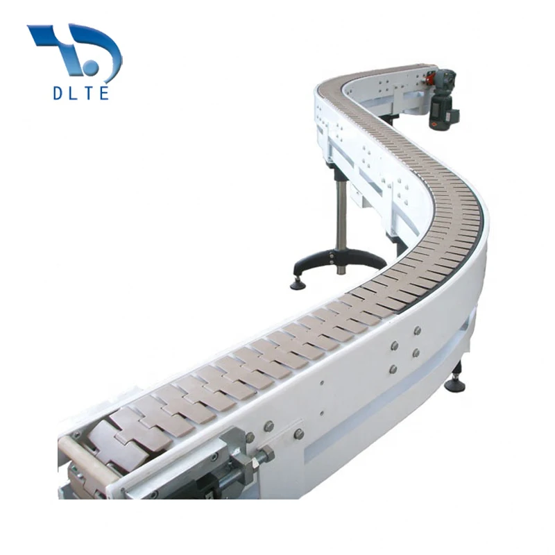 DLTE Small Plastic Chain Plate Conveyor Plastic  Modular Chain Conveyor