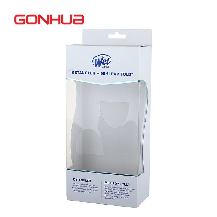 GONHUA manufactures supplier custom logo brand packaging products transparent cardboard luxury gift paper display box packaging