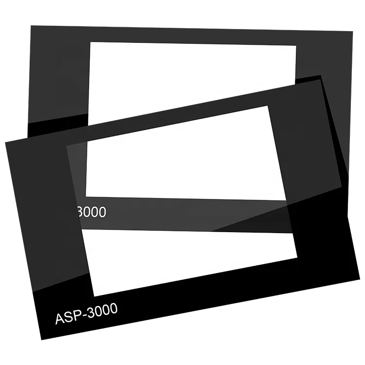 Печатная высекающая поликарбонатная акриловая панель управления с прозрачным окном