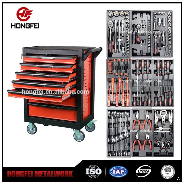 Roller Tool Cabinet With Complete Mechanics Tool Set With Box