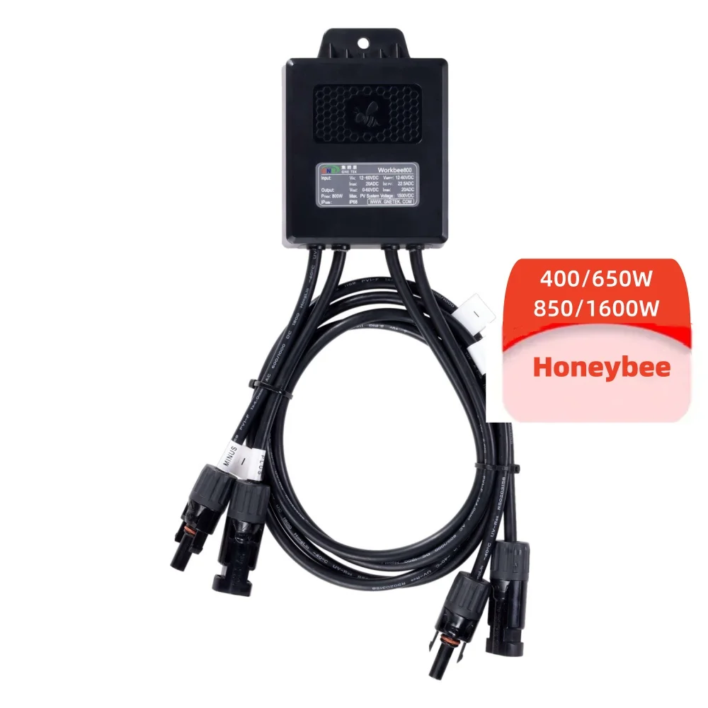 High Efficiency 650W 450W 700W 850W Pv Solar Optimizer Honybee650 Solar Panel Power Optimiser With Rapid Shutdown Function