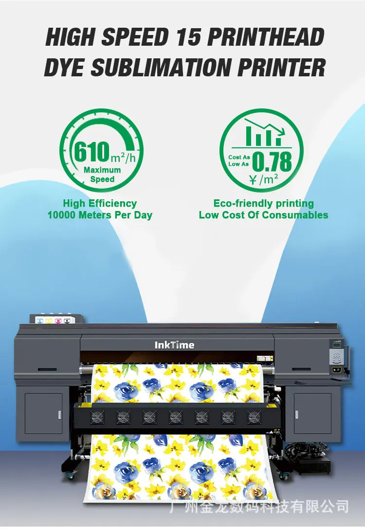 Brand New Inktime Sublimation Paper Roll 1000m/Roll 35gsm Sublimation Paper For Textile Printing