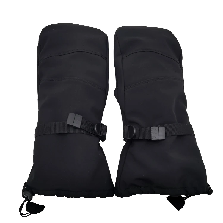 custom winter anti-slip waterproof snowboard jet softshell ski mittens gloves for Keep Warm