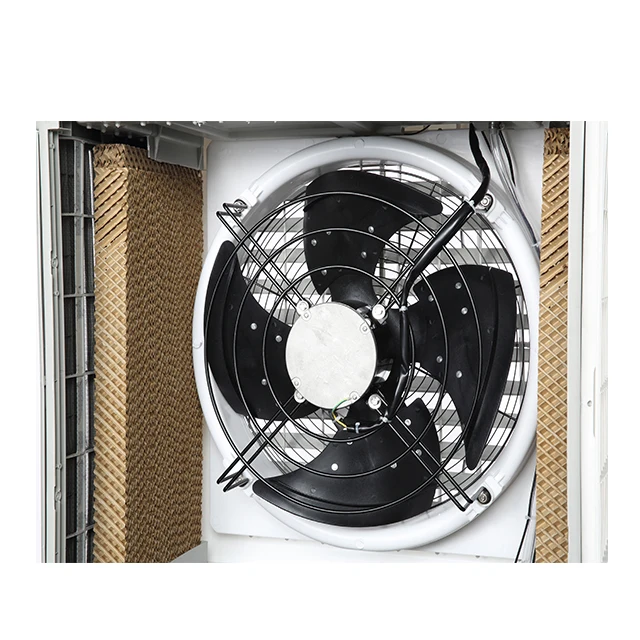 9000cmh Airflow Water Based Air Cooler Portable Evaporative Cooler With Black Color