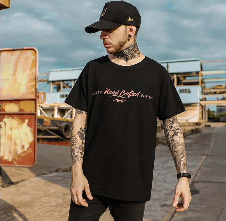 New design of Chinese manufacturers street fashion for men stylish 100% cotton t-shirt