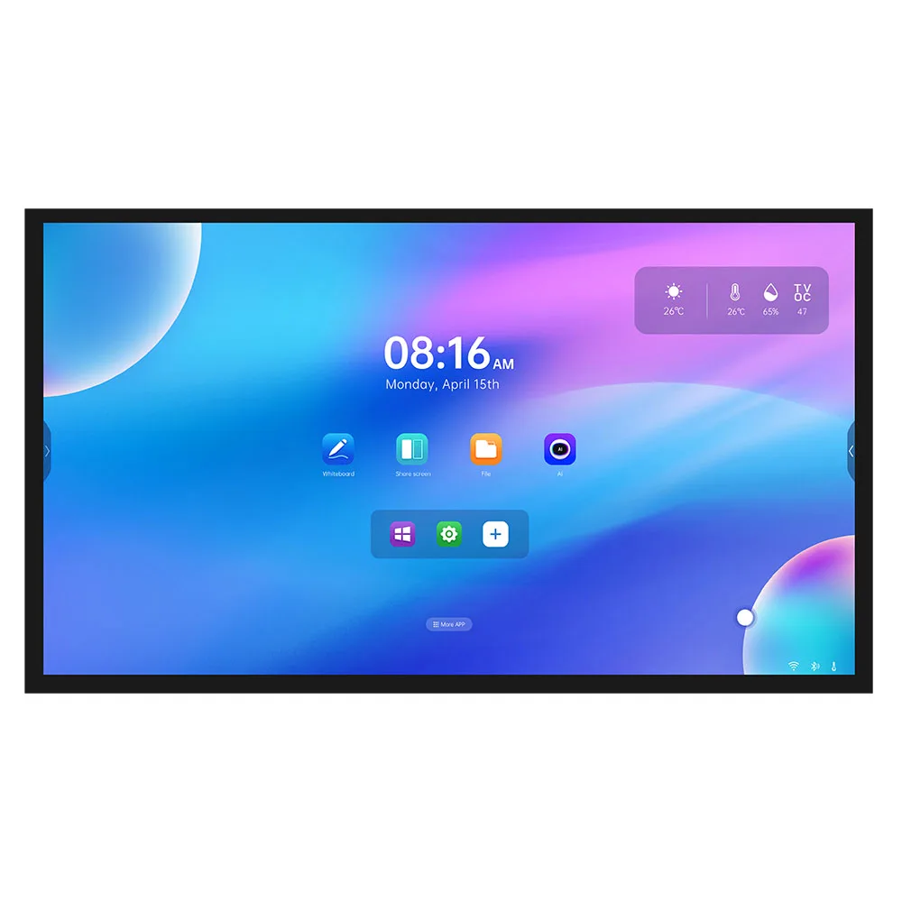 Premium Octa-Core 105 Inch Interactive Touch Display for Conference Meeting Large Format Touch Screen Office Boards 48MP Camera