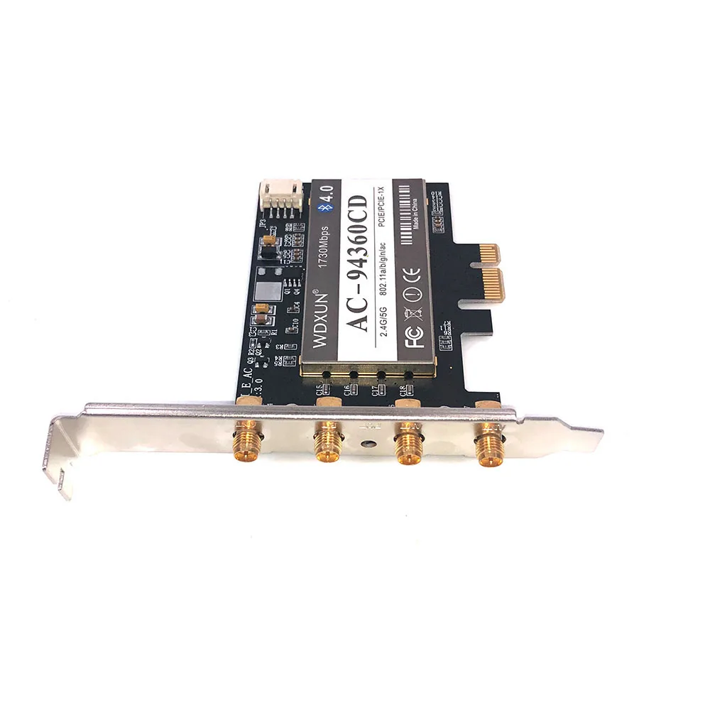  Сетевая карта Broadcom BCM94360 PCI Express 802.11AC двухдиапазонный 1300 Мбит/с Wi-Fi BT 4