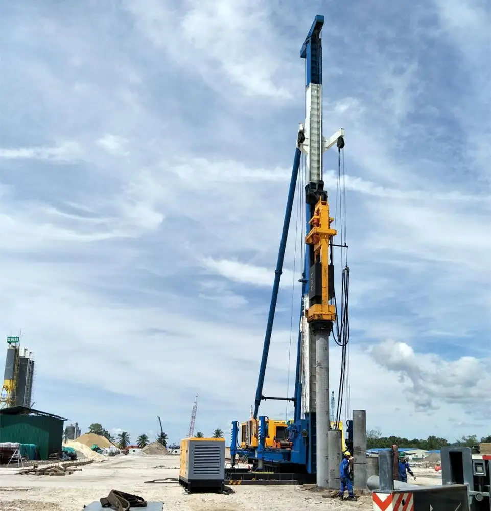 pile driver for mini excavator highway guardrail hydraulic pile foundation pile driver machine