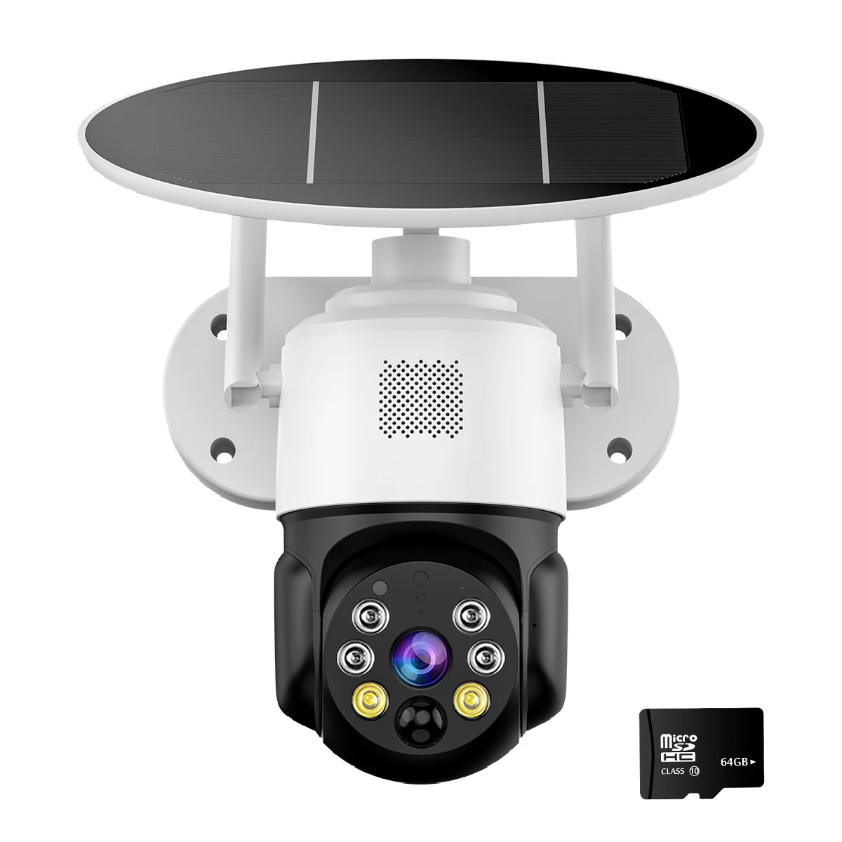 Solar Camera Wifi Home Security Outdoor 1080P HD PIR Detection Color Night Vision Surveillance Solar Panel Battery Camera