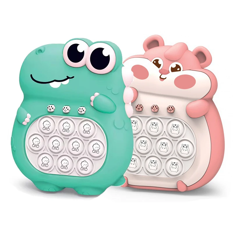 New electronic quick push game console kids fast push puzzle game machine pop it electronic toy for sale