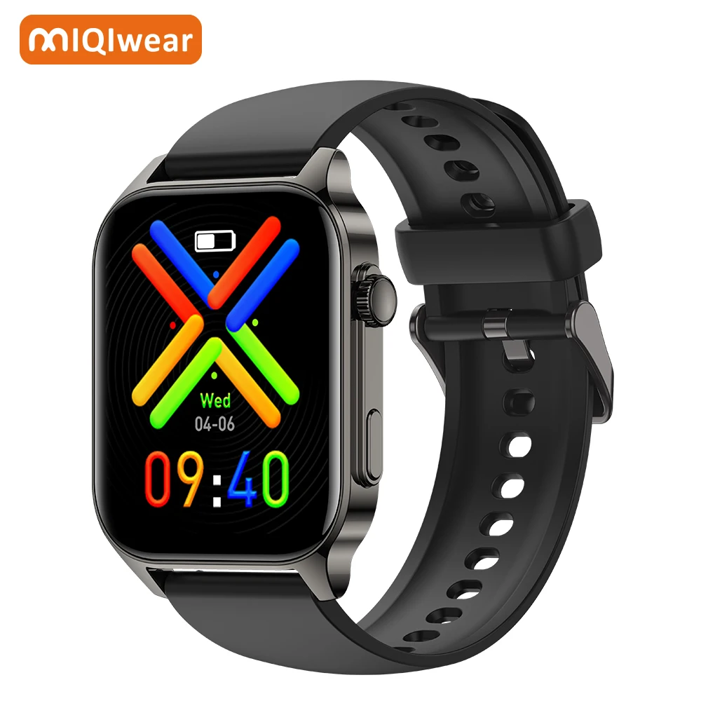 New Design P99 Smart Watch IP68 Waterproof Square Design with Heart Rate Monitor Magnetic Charging watch