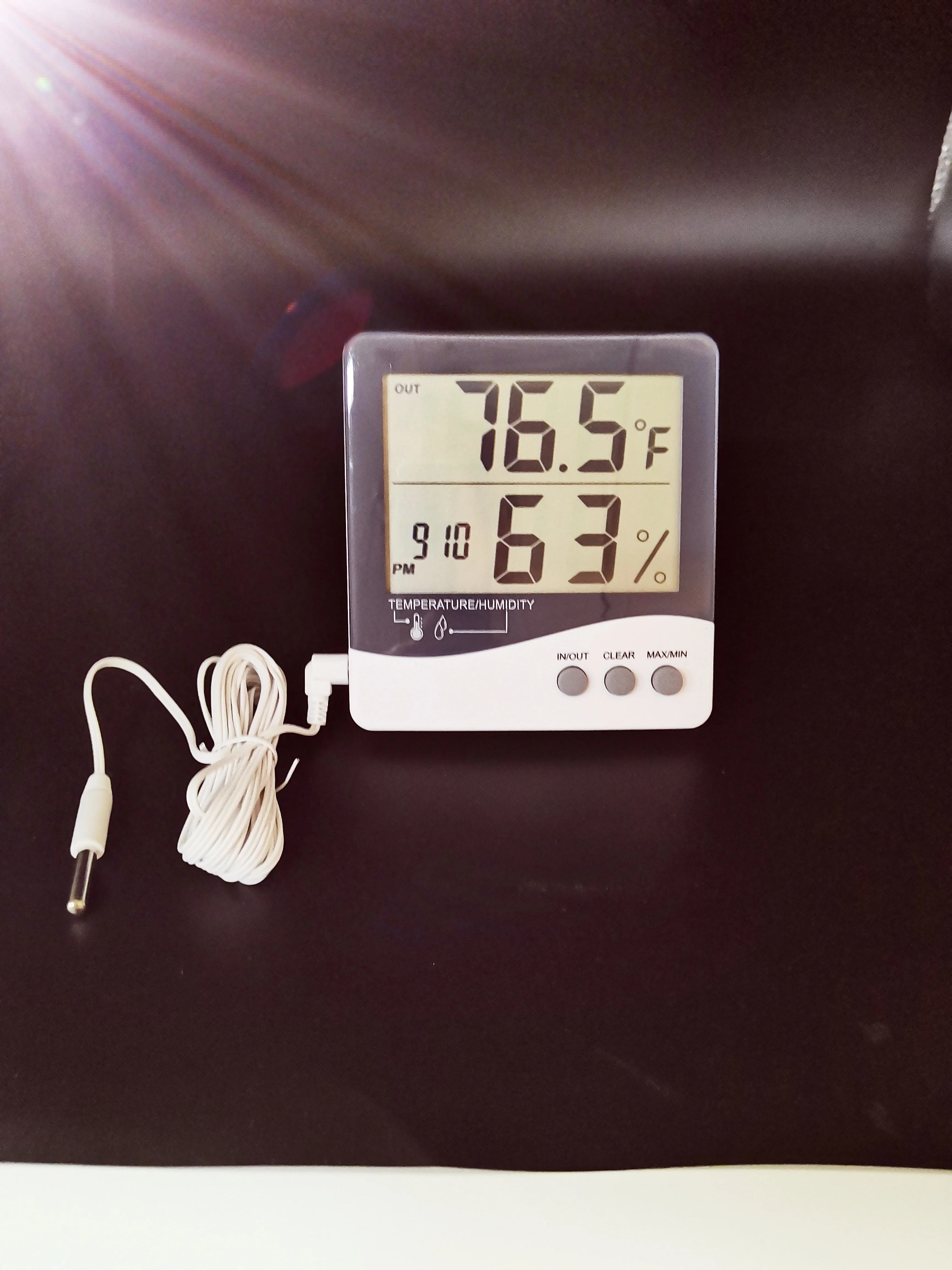 Digital Indoor Outdoor Temperature Gauge and Humidity, Large LCD Digital Hygrometer thermometer