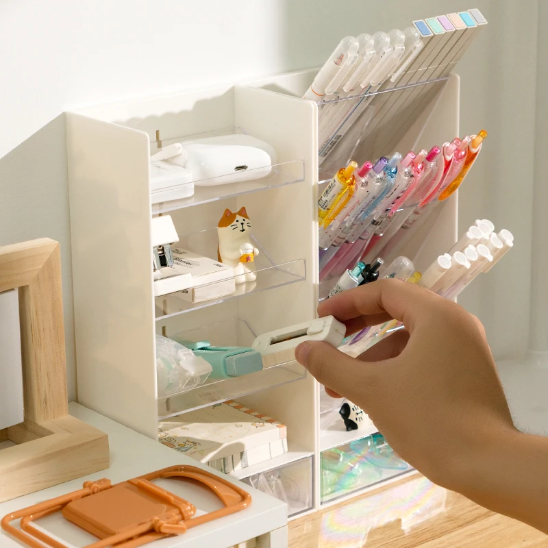 2023 Новое поступление OEM ODM многофункциональный детский настольный аксессуар офисный пластиковый держатель для ручек регулируемой высоты