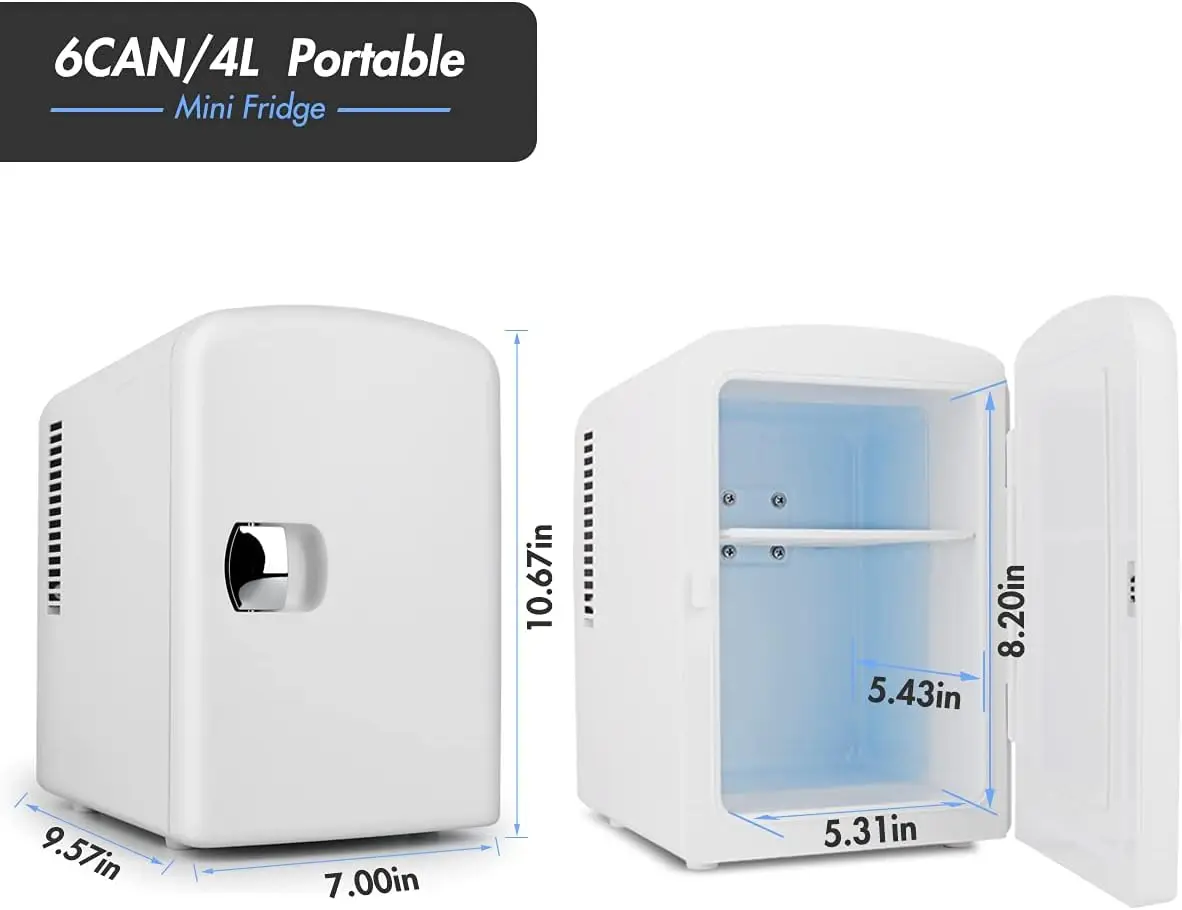 Desktop Car mini cooler and warmer auto fridge car mini fridge for Cola 110v 12v Refrigerator furniture