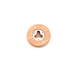 Wooden Round Shape Bottle Opener  Beer Bottle Opener Stainless steel corkscrew