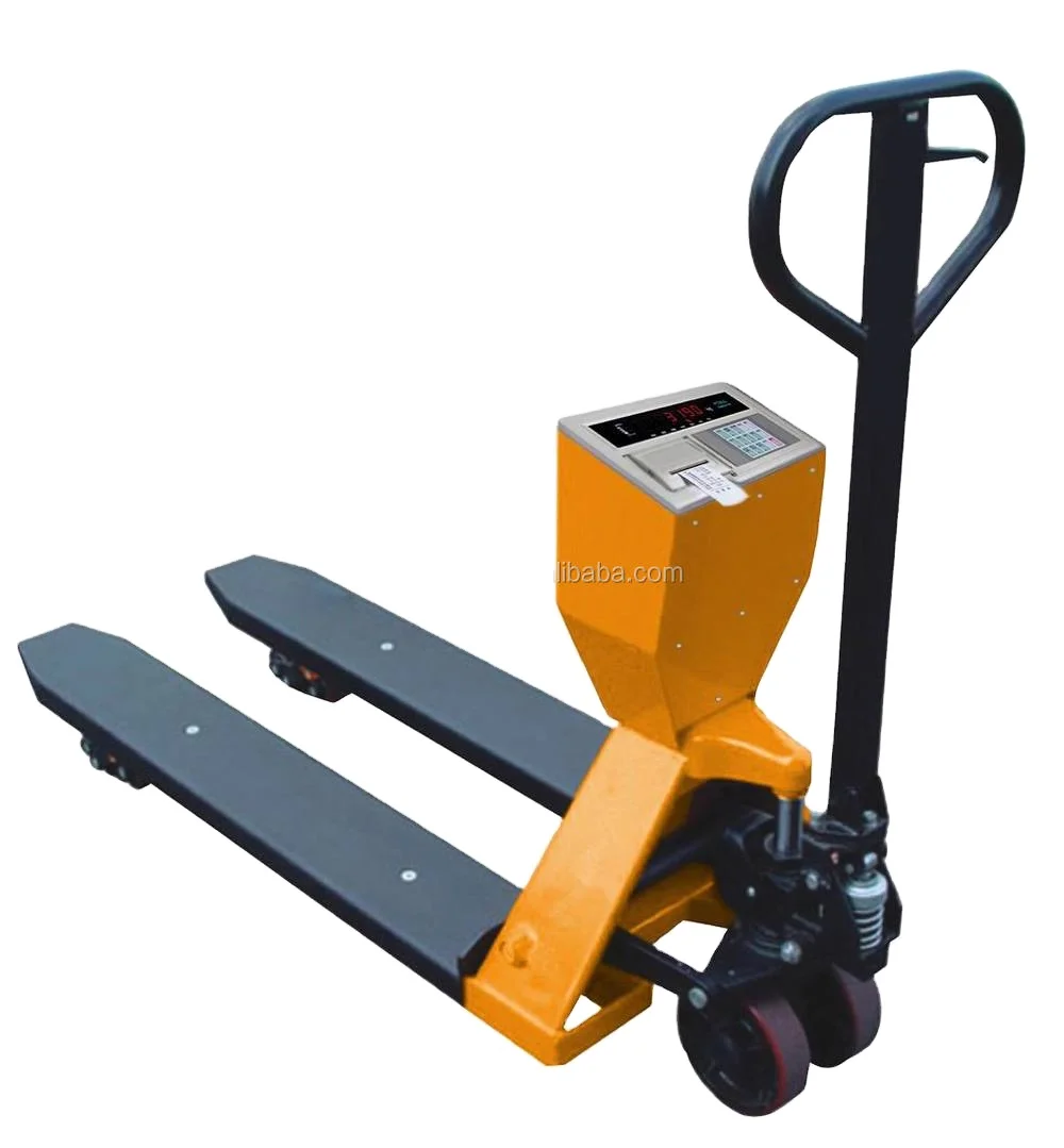 1ton 2 ton hand pallet forklift weighing scale