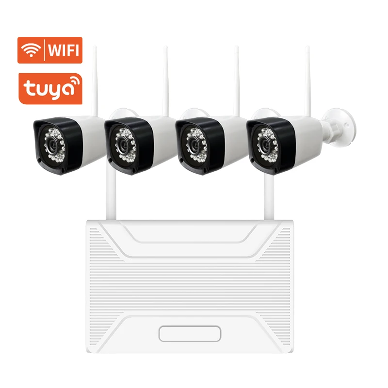 4/8/10 CH 3MP 5MP Cctv Camera System Wireless Nvr Kit Security Camera Set