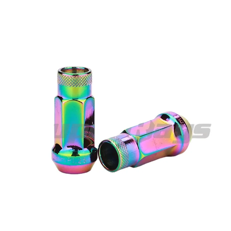 N055 RAINBOW MUTEKI Cone Seat 17mmHex M12x1.5/M12x1.25  Blister Packing Wheel Racing Nut Sets